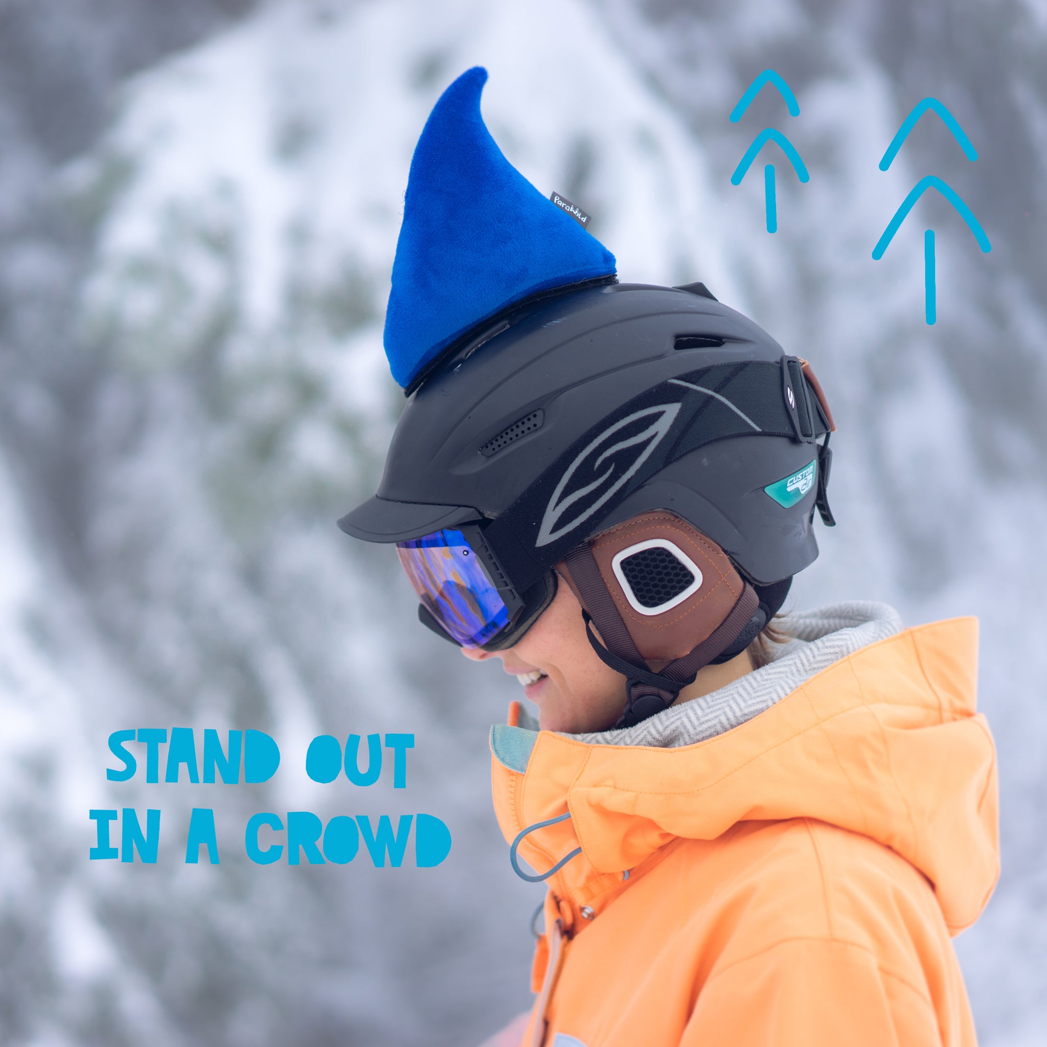 Shaka the Shark Blue Helmet Fin Accessory