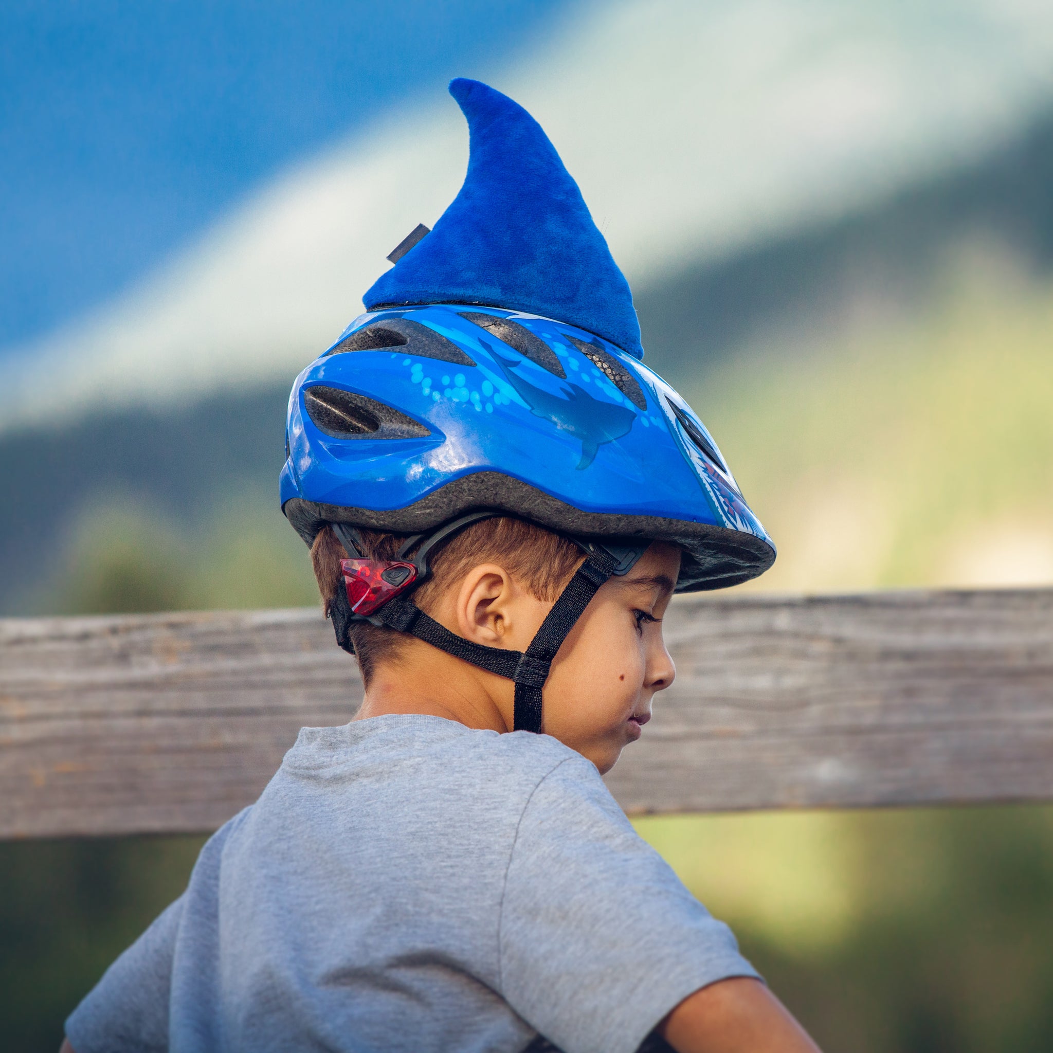 Shaka the Shark Blue Helmet Fin Accessory