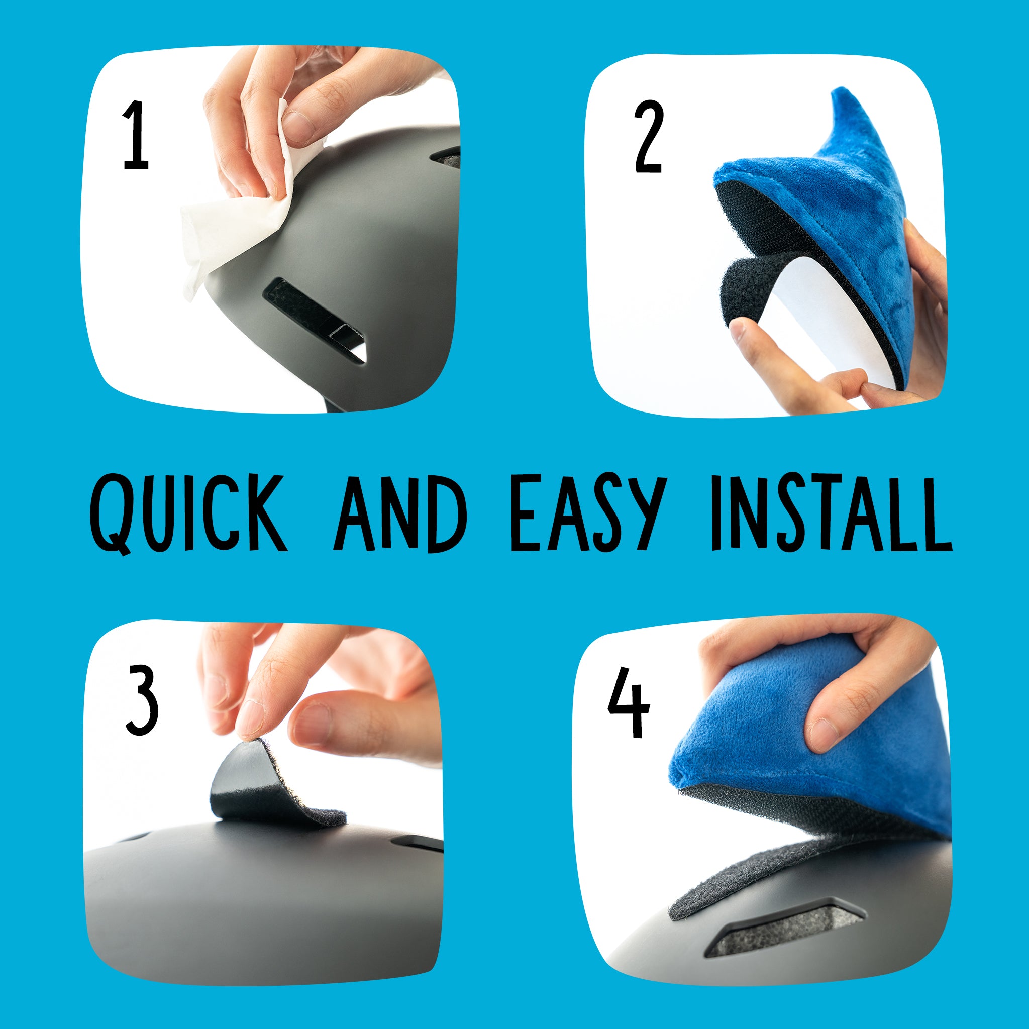 Shaka the Shark Blue Helmet Fin Accessory