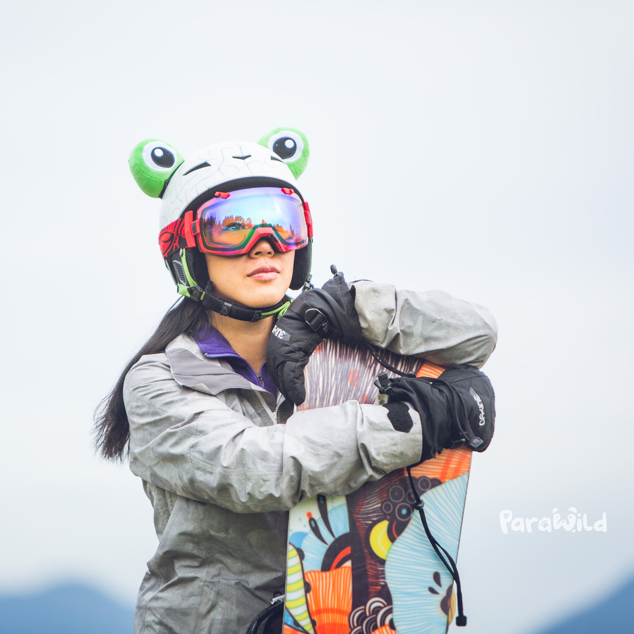 Green Frog Helmet Eyes/Ears Accessories for Kids and Adults | ParaWild Green Frog Helmet Eyes/Ears Accessories for Kids and Adults | ParaWild
