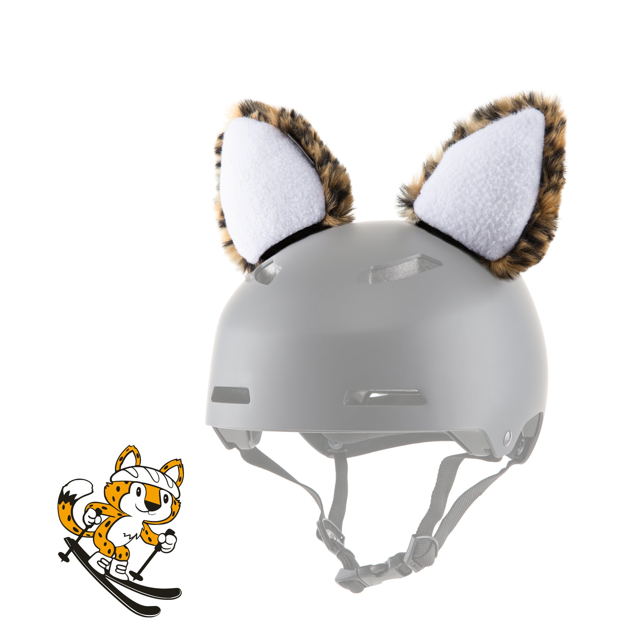 fox ears for motorcycle helmet ParaWild Helmet Accessory: Stay Safe in Style, Leopard Ears