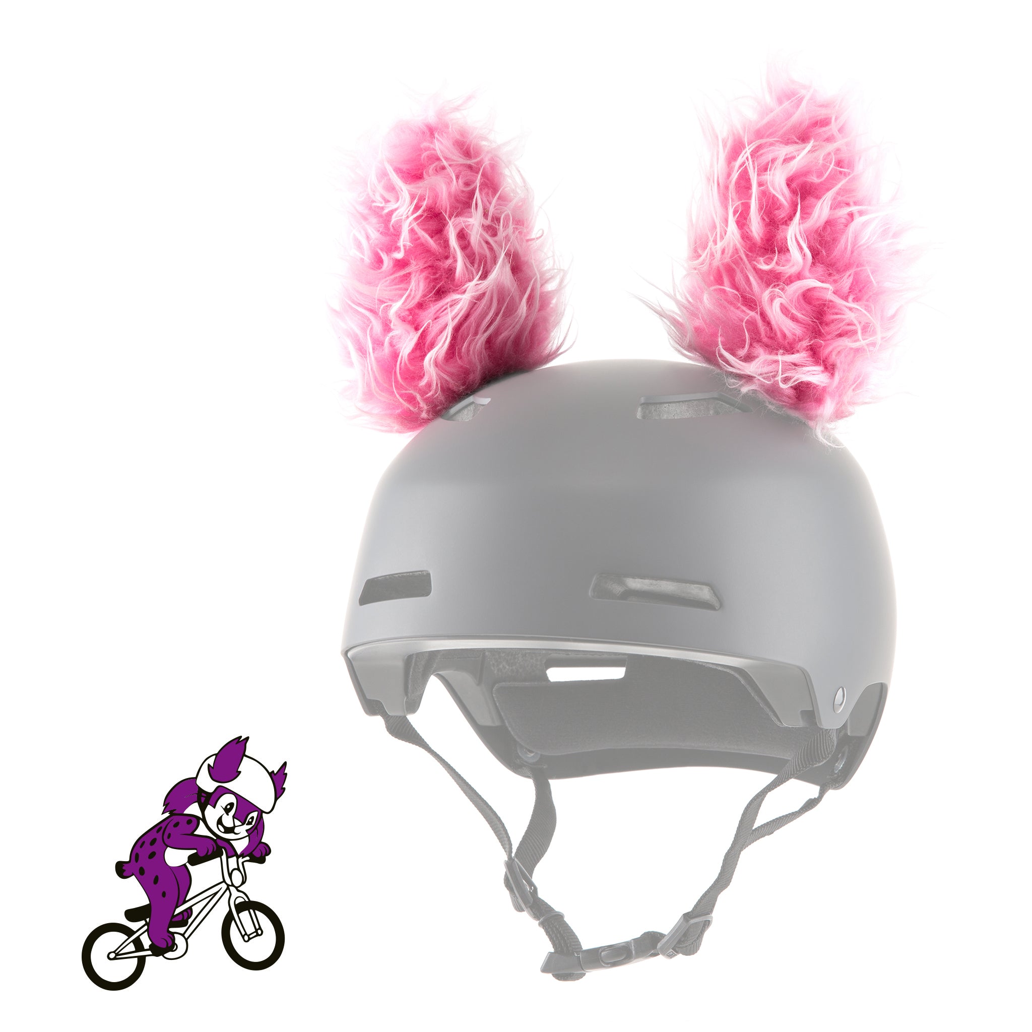 bunny ears for motorcycle helmet Parawild Lynx Helmet Accessories w/Sticky Hook & Loop Fastener Adhesive (Helmet