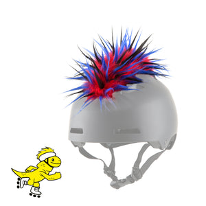 Fun Helmet Mohawk Accessory/Cover for Kids and Adults
