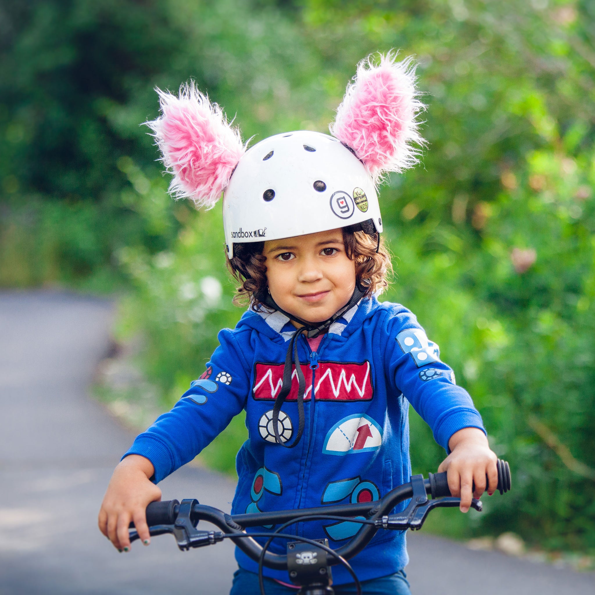 bike helmet punk bunny Parawild Lynx Helmet Accessories w/Sticky Hook & Loop Fastener Adhesive (Helmet