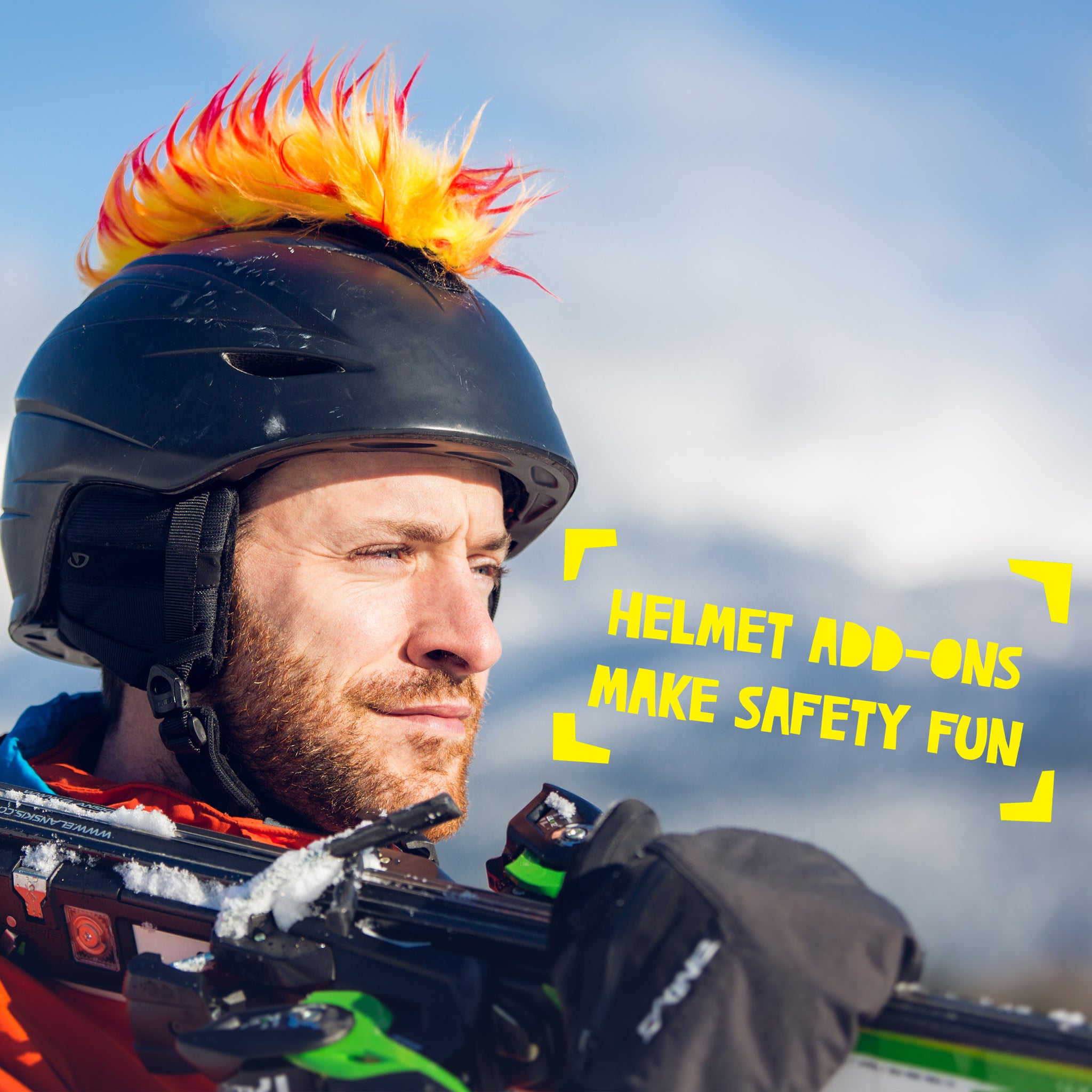 bike helmet adhesive mohawk Fun Helmet Mohawk Accessory/Cover for Kids and Adults | ParaWild